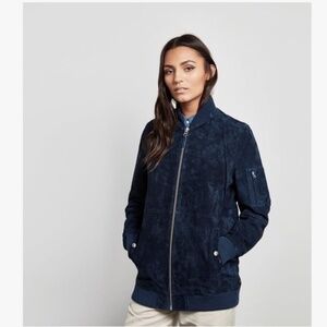 Obey 100% Suede Leather Bomber Jacket | Women’s XS